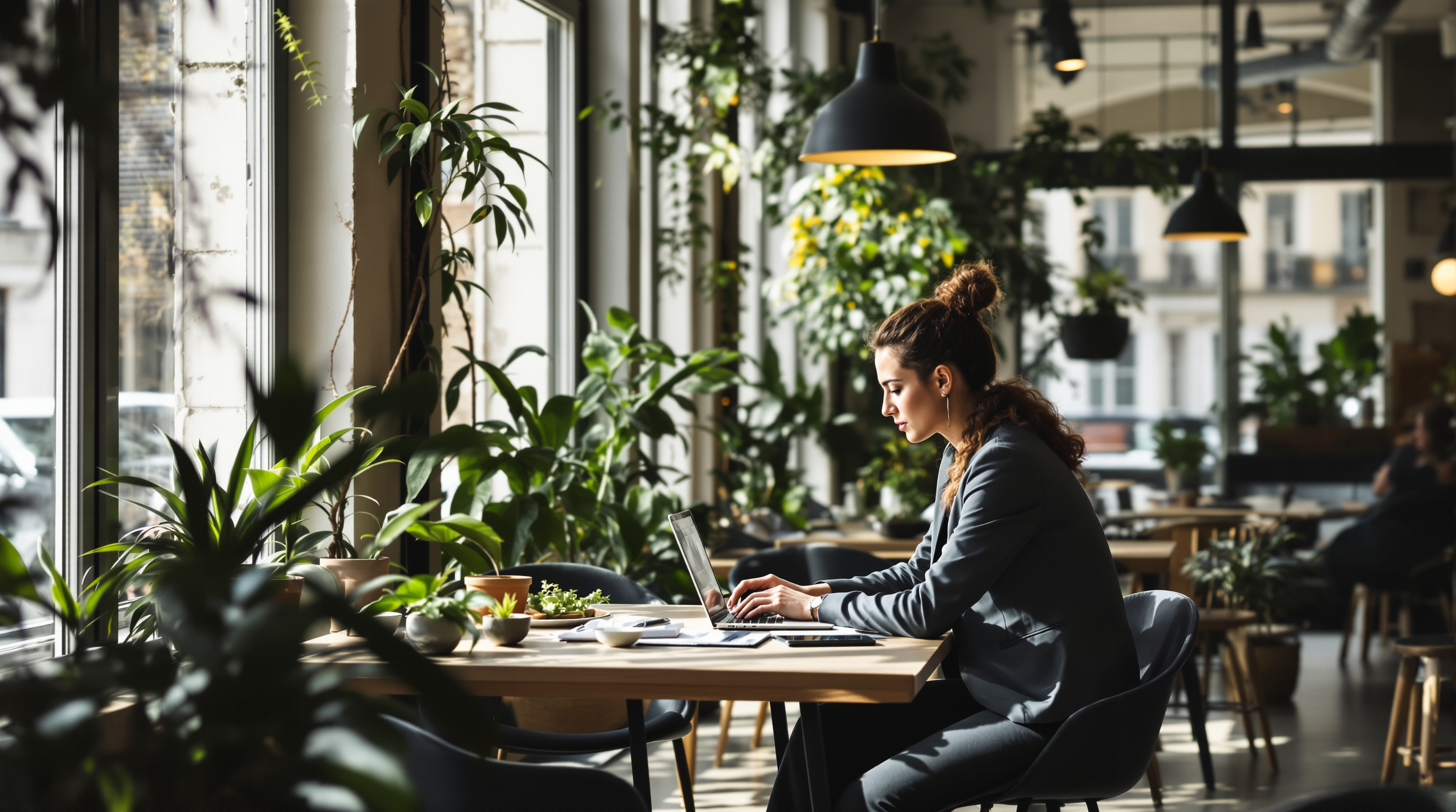 Consultant en portage salarial travaillant sur un projet